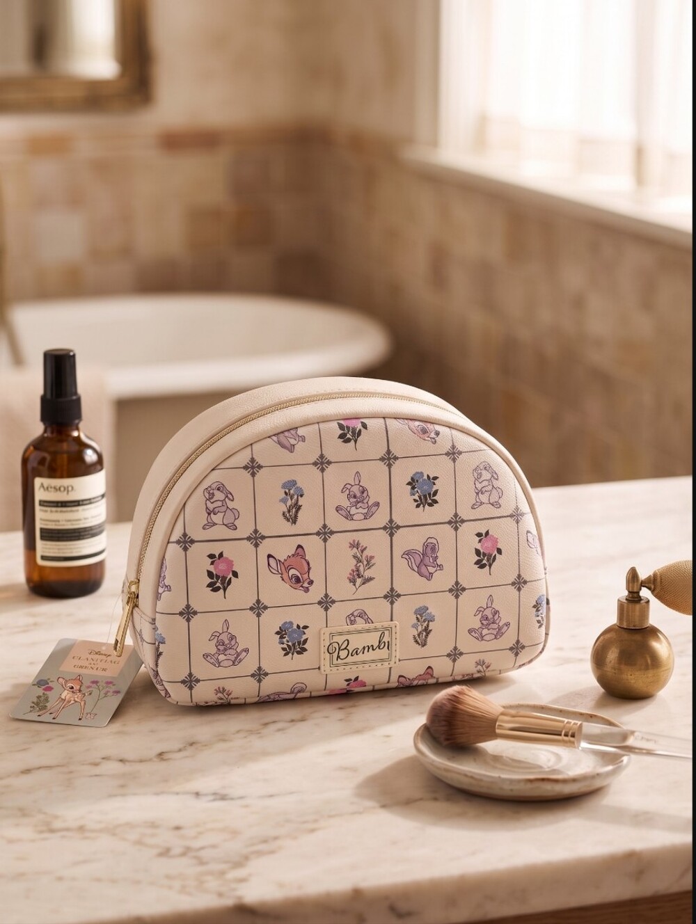 Disney Classics Bambi Domed Cosmetic Makeup Bag